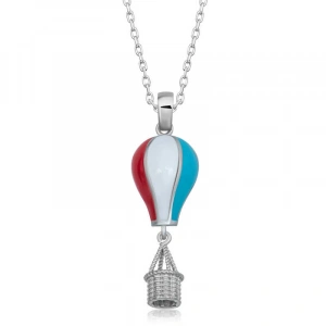 Kadın Gümüş Kapadokya Balon Kadın Kolye