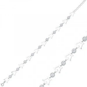 Kadın Gümüş Kelebek Bayan Bileklik