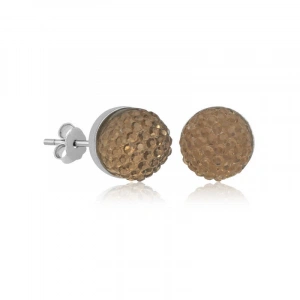 Kadın Gümüş Kristal Çivili Kadın Küpe