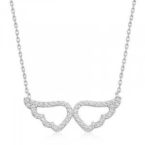 Kadın Gümüş Melek Kanadı Kadın Kolye