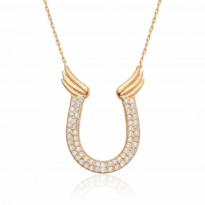 Kadın Gümüş Nal Bayan Kolye