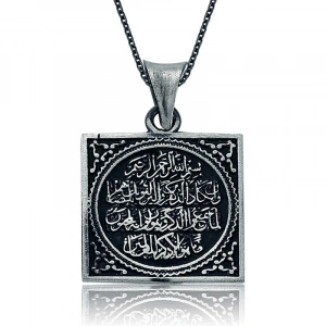 Kadın Gümüş Nazar Duası Bayan Kolye