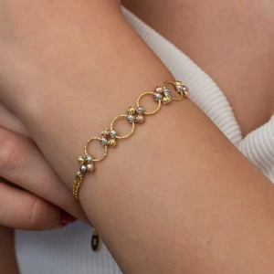 Kadın Gümüş Renkli Halka Dorika Kadın Bileklik