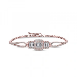 Kadın ​Gümüş Rose Baget Bayan Bileklik