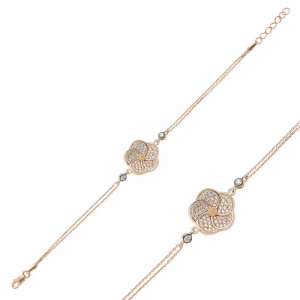 Kadın ​Gümüş Rose Papatya Bayan Bileklik