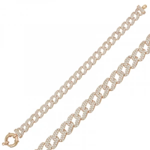 Kadın Gümüş Rose Taşlı Gurmet Bayan Bileklik