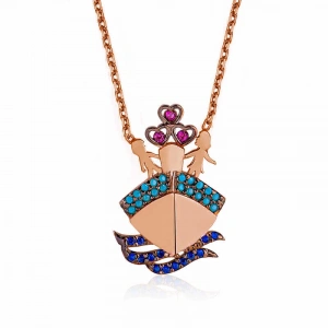 Kadın Gümüş Rose Titanik Kadın Kolye