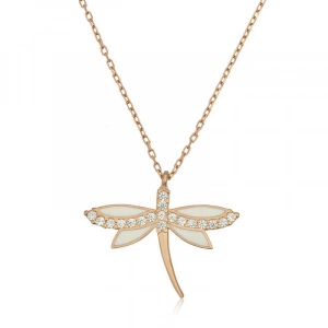 Kadın Gümüş Rose Yusufçuk Bayan Kolye