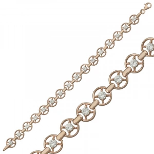 Kadın Gümüş Rose Yuvarlak Su Yolu Bayan Bileklik