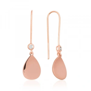 Kadın Gümüş Sallantılı Damla Küpe