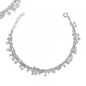 Kadın Gümüş Şans Bayan Bileklik