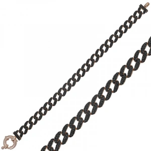 Kadın Gümüş Siyah Taşlı Gurmet Bayan Bileklik