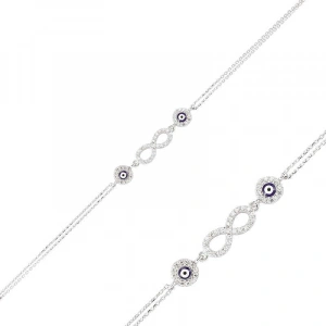 Kadın Gümüş Sonsuzluk Bayan Bileklik