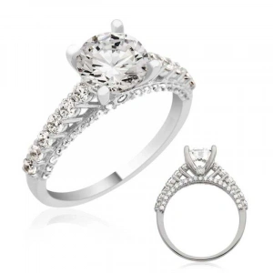 Kadın Gümüş Tek Taş Bayan Yüzük