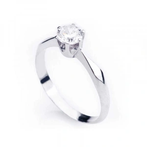 Kadın Gümüş Tek Taş Bayan Yüzük