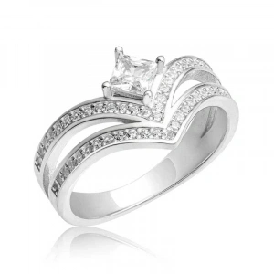 Kadın Gümüş Tek Taş Kadın Yüzük