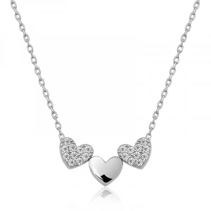 Kadın ​Gümüş Üç Kalp Kolye