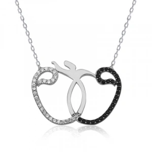 Kadın Gümüş Vav Semazen Bayan Kolye