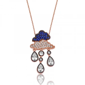 Kadın Gümüş Yağmur Bulutu Kolye