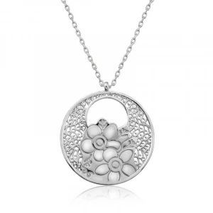Kadın Gümüş Yaşam Çiçeği Kolye