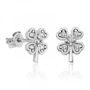 Kadın Gümüş Yonca Bayan Küpe