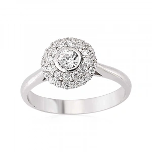 Kadın Gümüş Zirkon Taşlı Bayan Yüzük