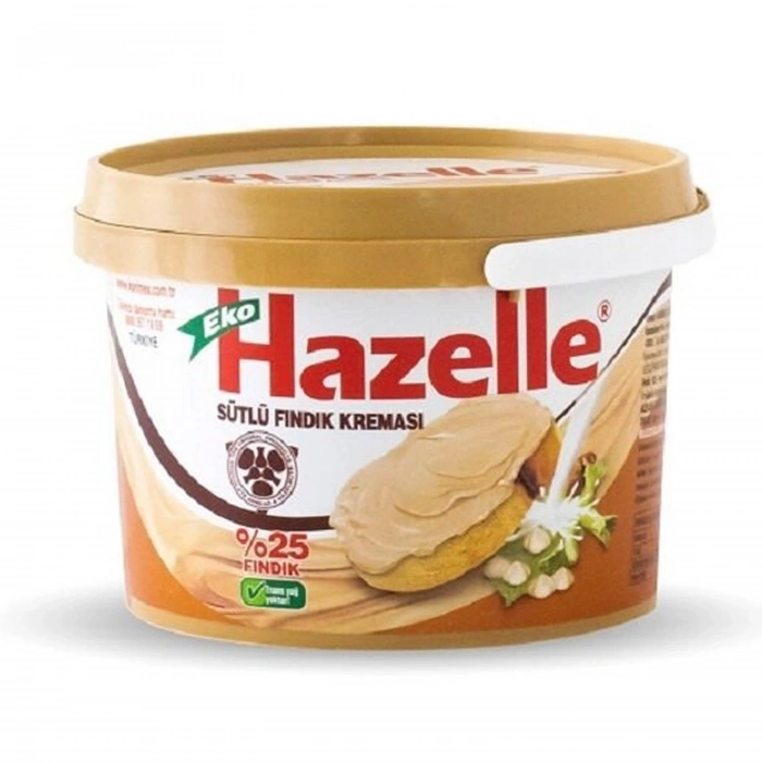 Hazelle Eko Sürülebilir Sütlü Fındık Kreması Glutensiz 400 gr