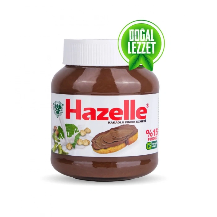 Hazelle Sürülebilir Kakaolu Fındık Ezmesi 350 gr (%15 Fındıklı) Glutensiz