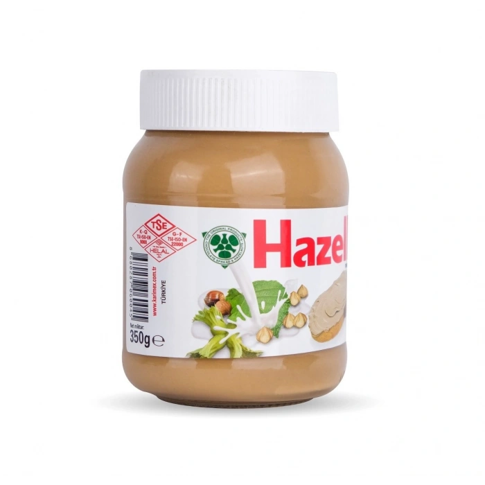 Hazelle Sürülebilir Sütlü Fındık Ezmesi 350 gr (%40 Fındıklı) Glutensiz