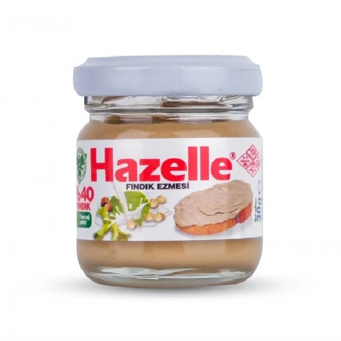 Hazelle Sürülebilir Sütlü Fındık Ezmesi 30 gr (%40 Fındıklı) Glutensiz