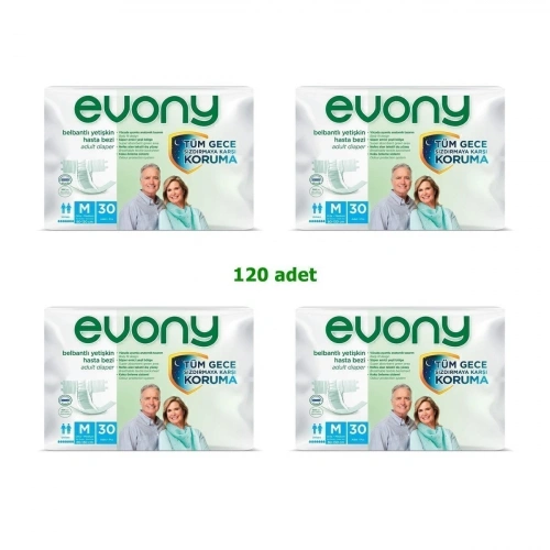 Belbantlı Yetişkin Hasta Bezi Medium 30lu X 4 Adet