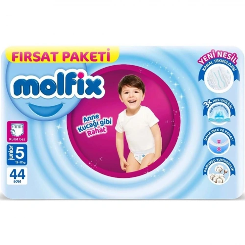 Külot Bebek Bezi Beden:5 (12-17KG) Junior 44 Adet