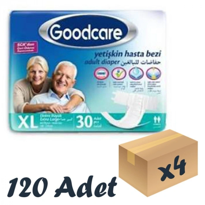Bel Bantlı Yetişkin Hasta Bezi Xlarge 30lu 4 Paket 120 Adet