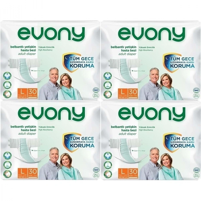 Hasta Bezi Yetişkin Bel Bantlı L-büyük Boy 120 Adet (4pk*30)