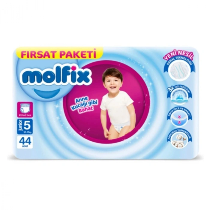 Külot Bebek Bezi Beden:5 (12-17KG) Junior 44 Adet