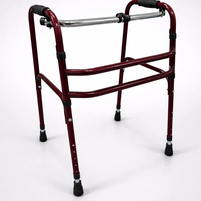 Hasta Yürüteci Walker Yürüteç 4 Ayaklı Metal 22 mm Yürüteç Ayarlanabilir Boy Walking Aid Product