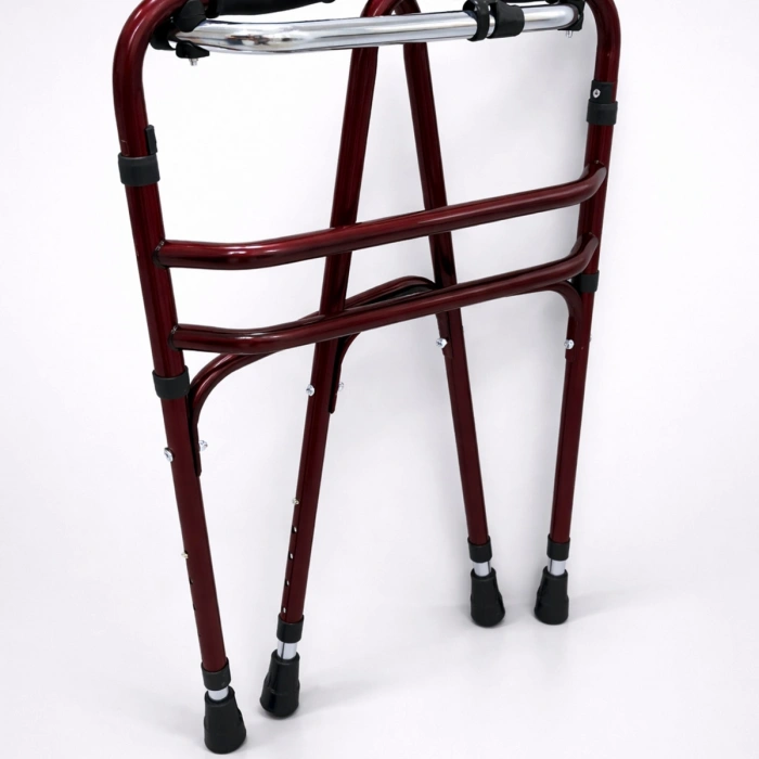Hasta Yürüteci Walker Yürüteç 4 Ayaklı Metal 22 mm Yürüteç Ayarlanabilir Boy Walking Aid Product