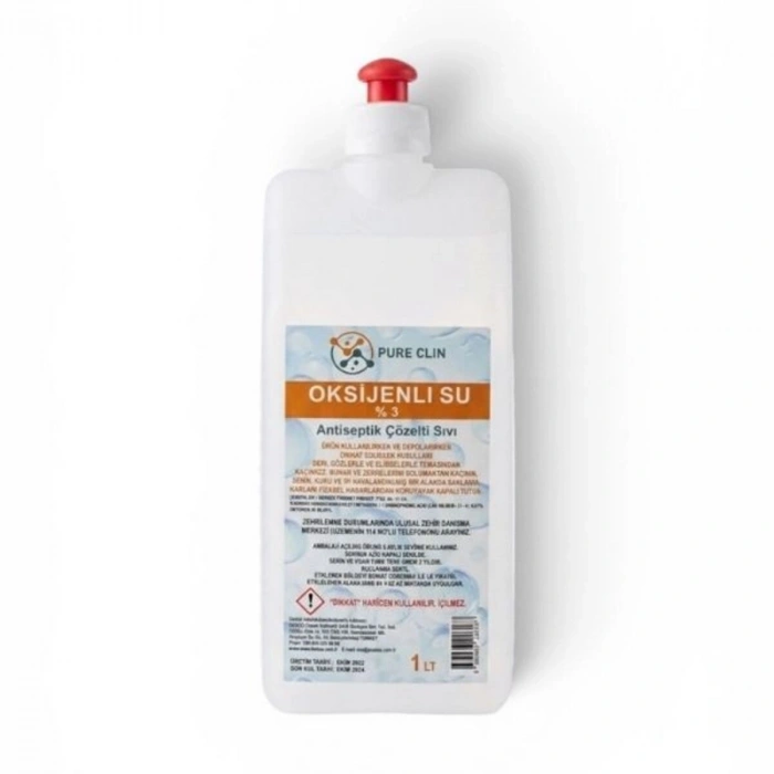 Oksijenli Su Yara Temizleme Antiseptiği 1 Litre