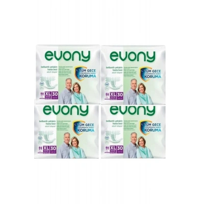 Bel Bantlı Yetişkin Hasta Bezi Xlarge 30lu 4 Paket 120 Adet