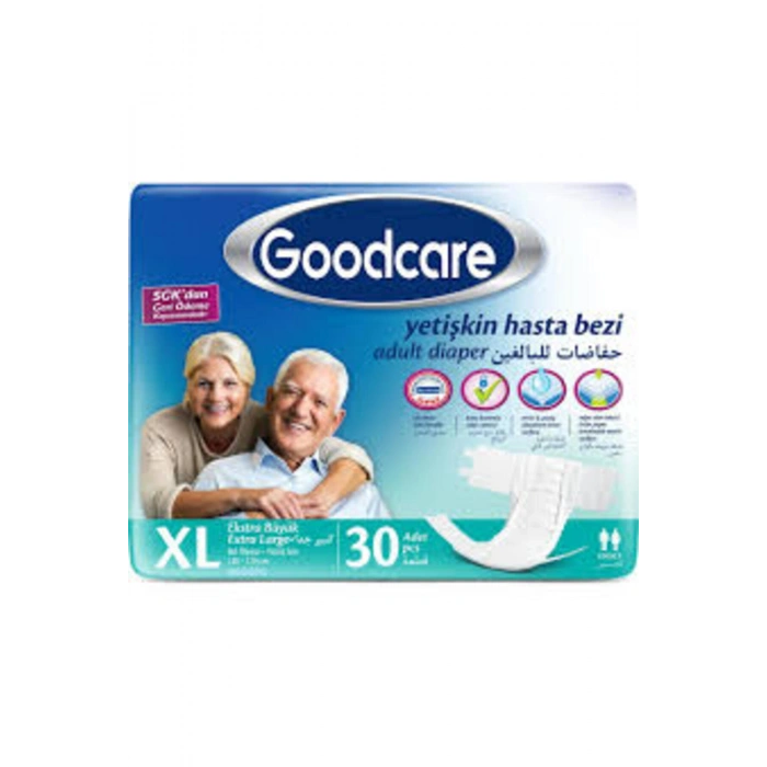 Yetişkin Bezi Bel Bantlı Tekstil Yüzey XL - Ekstra Large - Extra Large 30 Adet Tekli Pk