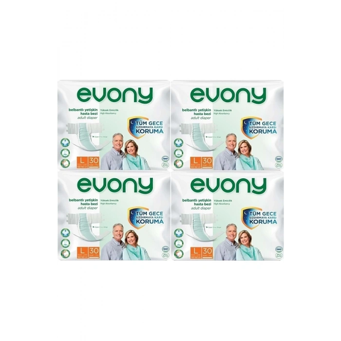 Hasta Bezi Yetişkin Bel Bantlı L-büyük Boy 120 Adet (4pk*30)