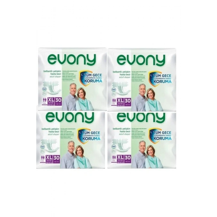 Bel Bantlı Yetişkin Hasta Bezi Xlarge 30lu 4 Paket 120 Adet