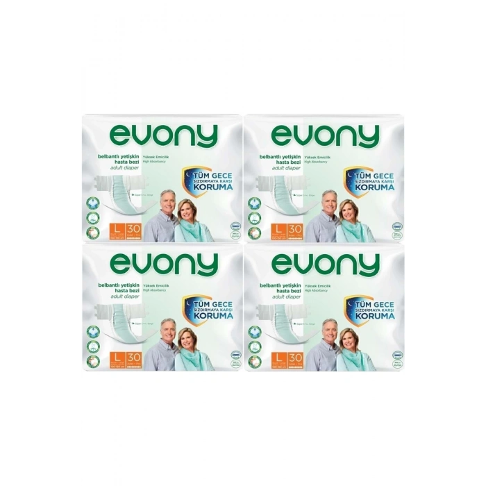 Hasta Bezi Yetişkin Bel Bantlı Tekstil Yüzey L-büyük Boy 120 Adet (4pk*30)