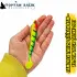 Camorex TW125 Silikon Yem - 12.5cm 10gr (Renk-001 Kırmızı Kafa Yeşil Siyah Çizgili)