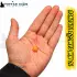 İthal Camgöz Turuncu Sazan Balık Boncuğu 10 mm (İç Çap: 3.5 mm) - 500 Gr Paket