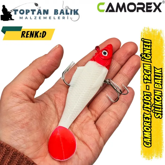 Camorex JXJ01 12cm 2li İğneli Silikon Balık (Renk: F)
