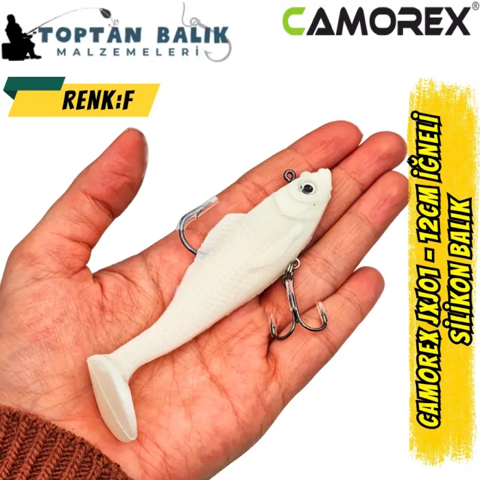 Camorex JXJ01 12cm 2li İğneli Silikon Balık (Renk: D)