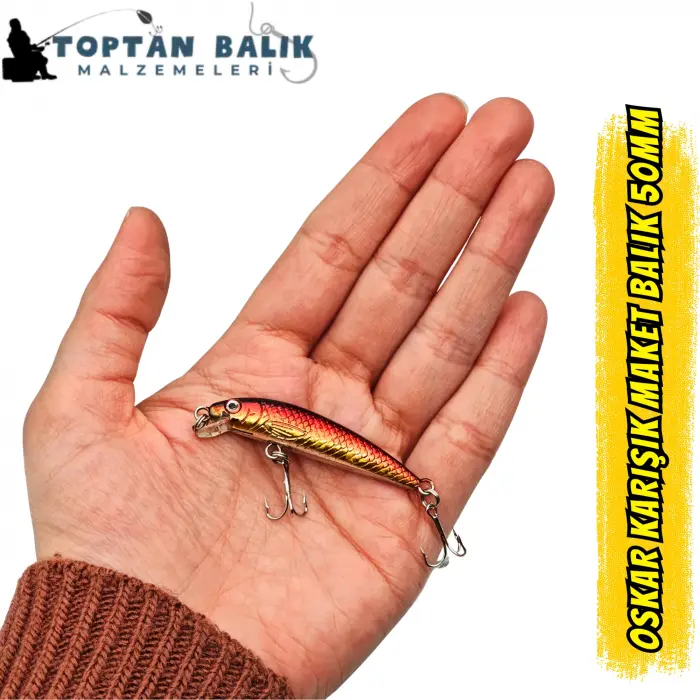 Oskar Karışık Renk Maket Balık Serisi (50mm)