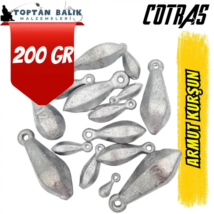 Armut Kurşun Olta Ağırlığı - 200 gr (1 kg Paket)