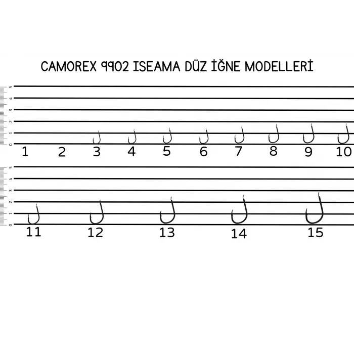 Camorex 9902 İnce Yapılı Tatlı Su İğnesi (Numara: 10)